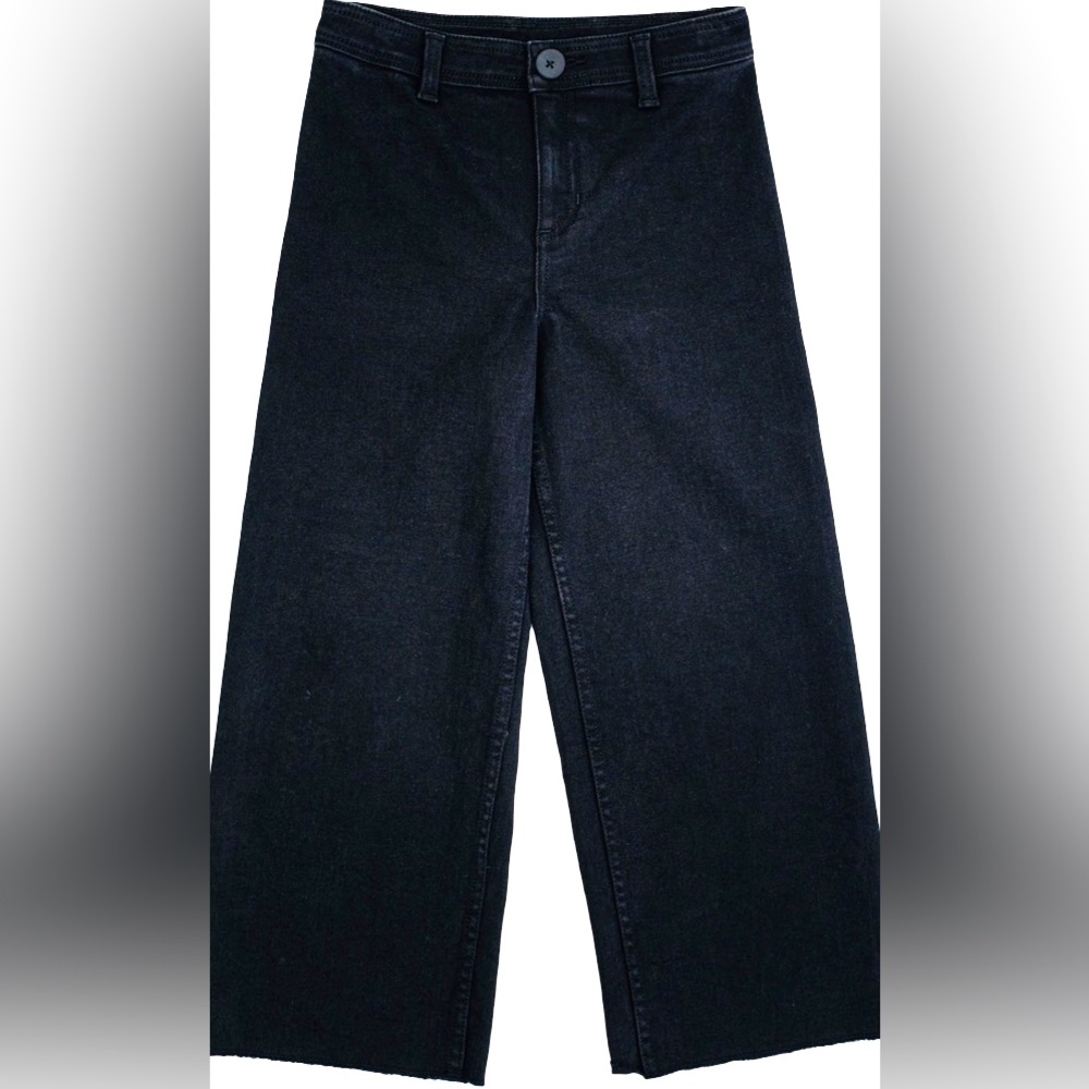 Girls Denim Wide Leg Jean Girls L (10-12), L(10-12)Plus
Color Black